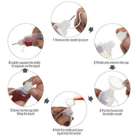 Mini Needle Tip Squeeze Bottle 15ml 4pack