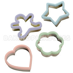Miniamo Pastels Soft Touch Cookie Cutters 4pcs