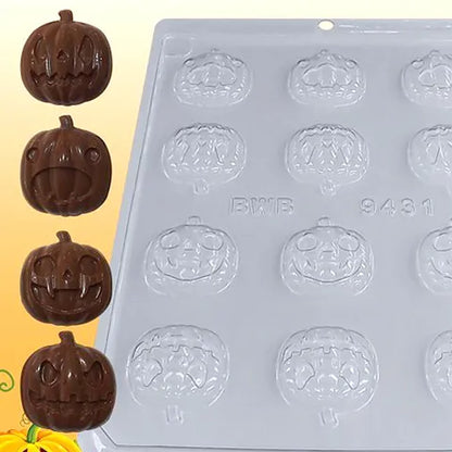 Mini Pumpkin Halloween Lollipop Chocolate Mould 1 Piece