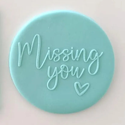 Missing You | Cookie Debosser Stamp