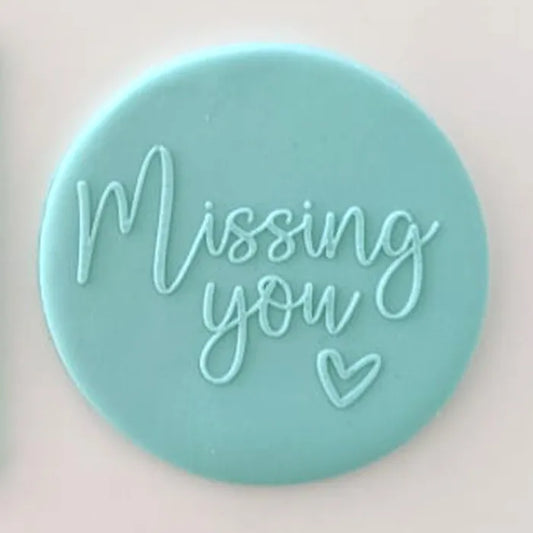 Missing You | Cookie Debosser Stamp