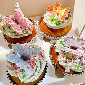 Mixed Edible Wafer Butterflies 12pcs