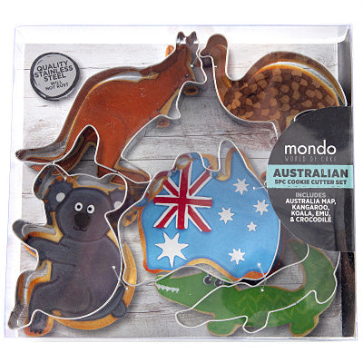 Mondo Australian Cookie Cutter Set 5pcs