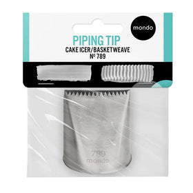 Mondo Piping Tip #789 Large Basketweave/Cake Icer
