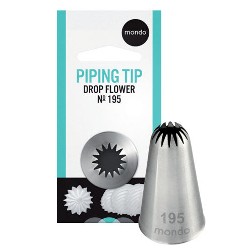 Mondo Piping Tip #195 Drop Flower