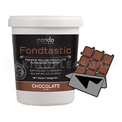 Mondo Fondtastic Premium Rolled Fondant Chocolate Brown/Chocolate 908g