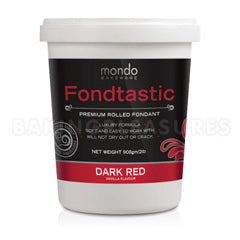 Mondo Fondtastic Premium Rolled Fondant Dark Red/Vanilla 908g