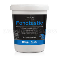 Mondo Fondtastic Premium Rolled Fondant Royal Blue/Vanilla 908g