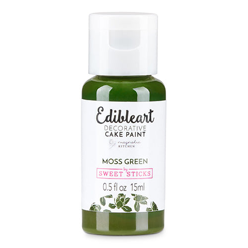 Sweet Sticks Edible Art Paint MOSS GREEN 15ml