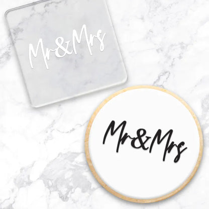 Mr & Mrs | Cookie Debosser Stamp Wedding
