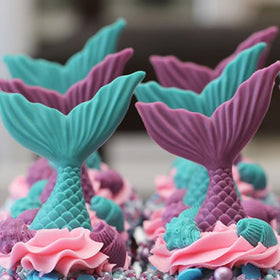 Multi Mini Mermaid Tail Silicone Chocolate Mould