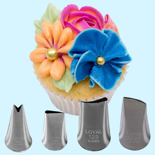 Mya Floral Decorating Tip Set 4pcs