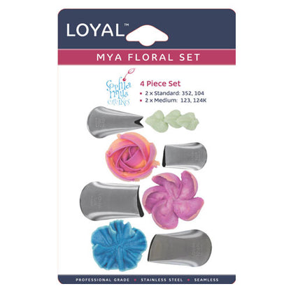 Mya Floral Decorating Tip Set 4pcs