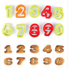 Assorted Number Cookie Cutters 10pcs