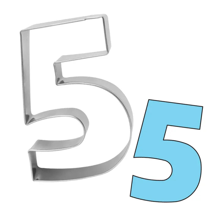 Number Five Cookie Cutter