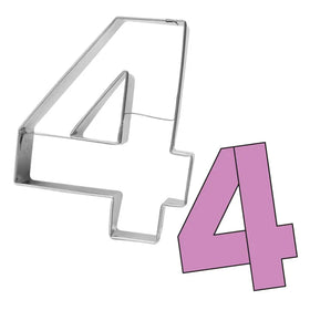 Number Four Cookie Cutter