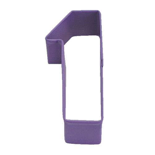 Number One 1 Purple Cookie Cutter