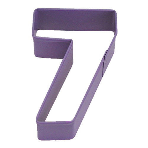 Number Seven 7 Purple Cookie Cutter