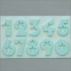 Alphabet Moulds Number Stars Silicone Mould