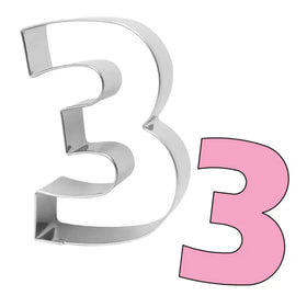 Number Three Cookie Cutter