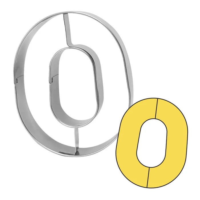 Number Zero Cookie Cutter