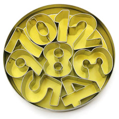 Numbers Stainless Steel Cookie Cutter Set 9pcs