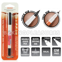 Orange Edible Food Pen