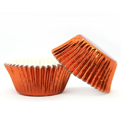 Orange Foil Baking Cups (#550) 240pcs