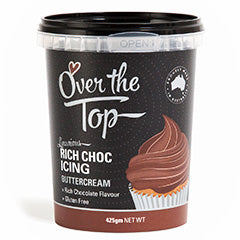 Over The Top Buttercream Icing Chocolate Brown 425g