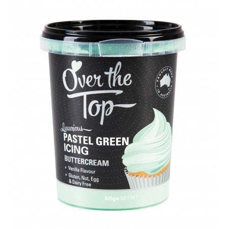 Over The Top Buttercream Icing Pastel Green 425g