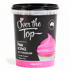 Over The Top Buttercream Icing Pink 425g