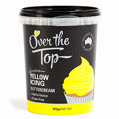 Over The Top Buttercream Icing Yellow 425g