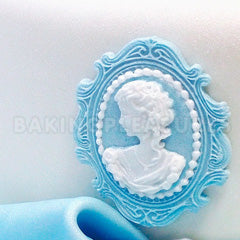 Katy Sue Oval Cameo & Frame 2 Silicone Mould