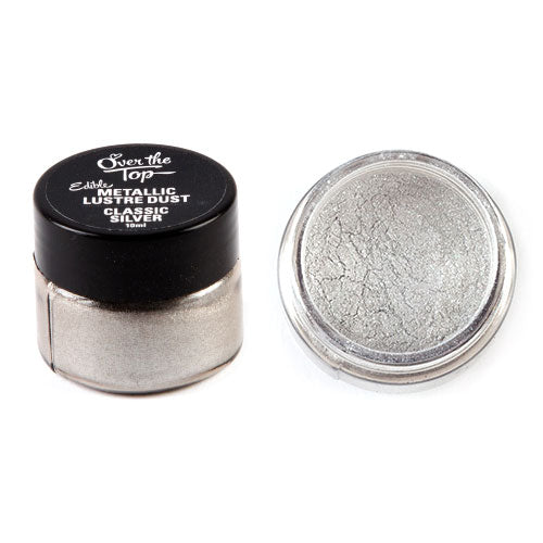 Over The Top Classic Silver Lustre Dust 10ml