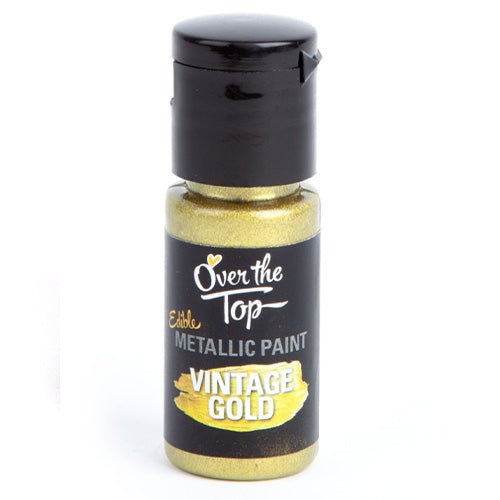 Over The Top Vintage Gold Edible Paint 15ml