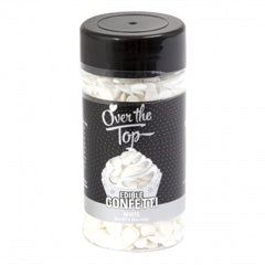 Over The Top White Confetti Sprinkles 68g