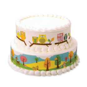 Owl Designer Edible Image 3 strips