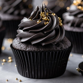 Papyrus Standard Black Foil Baking Cups 50pcs (50mm Base)