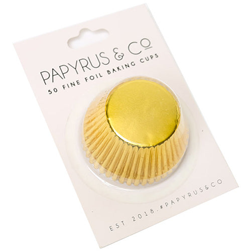 Papyrus Standard Gold Foil Baking Cups 50pcs (50mm Base)