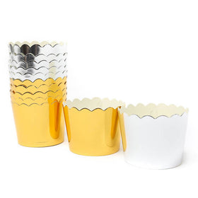 Papyrus Foil Card Baking Cups Gold 25pcs