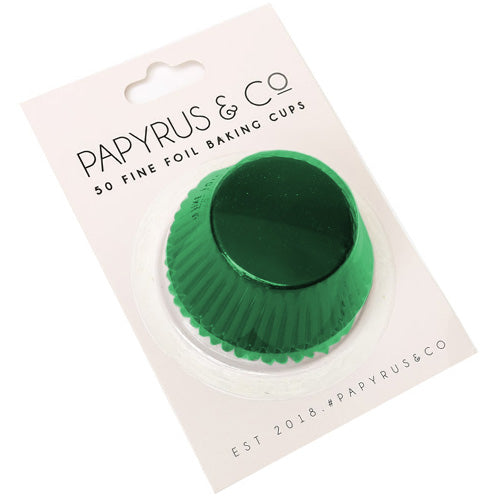 Papyrus Standard Green Foil Baking Cups 50pcs (50mm Base)