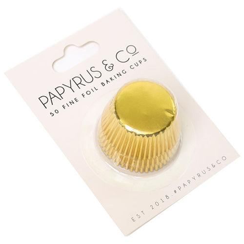 Papyrus Mini Gold Foil Baking Cups 50pcs (35mm Base)