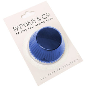 Papyrus Standard Navy Foil Baking Cups 50pcs (50mm Base)