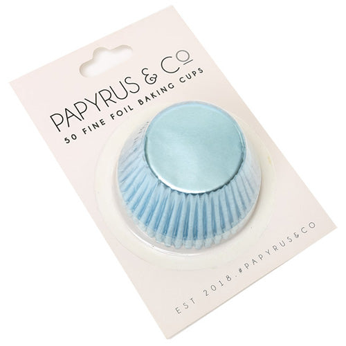 Papyrus Standard Pastel Blue Foil Baking Cups 50pcs (50mm Base)