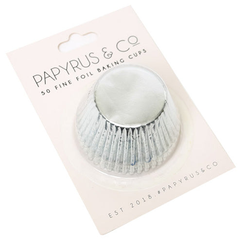 Papyrus Standard Silver Foil Baking Cups 50pcs (50mm Base)