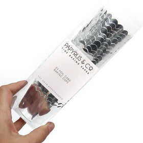 Papyrus Foil Card Baking Cups Silver 25pcs