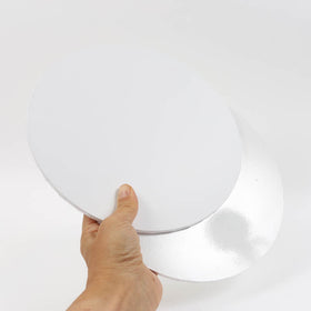 Papyrus Round Gloss White Masonite Cake Board 10 Inch