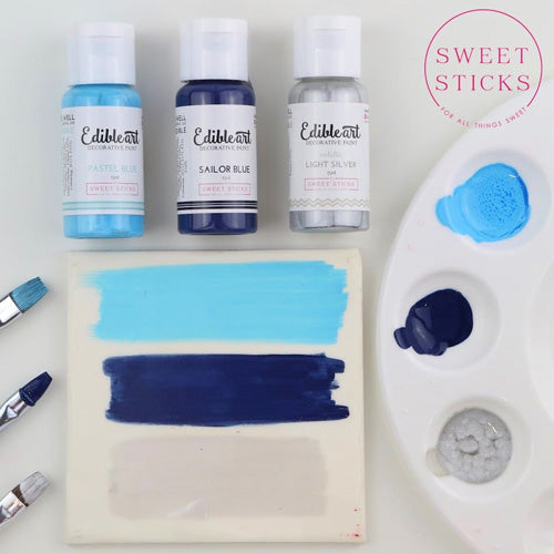 Sweet Sticks Edible Art Paint PASTEL BLUE 15ml (BB: Mar 2024)
