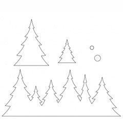 Patchwork Cutters/Embossers Christmas Forest Set