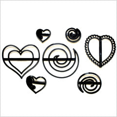 Patchwork Cutters Swirls & Hearts